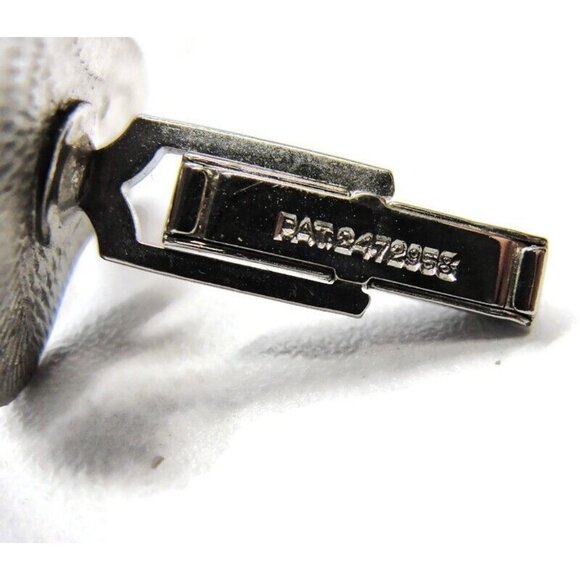 Pink Black & Silver-Tone Cufflinks & Clasp Checkered Set Tux Shirt Suit Vtg - Picture 5 of 8